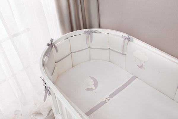 Комплект постельного белья для детей "Bonne nuit Oval" ,7 предметов, арт. БНО7-125х75 Комплект постельного белья для детей "Bonne nuit Oval" ,7 предметов, арт. БНО7-125х75
