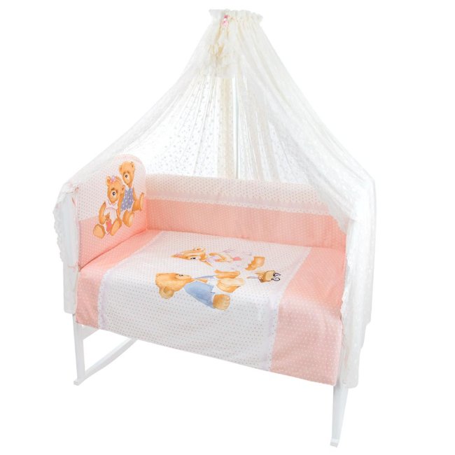 Комплект 7 предметов "Sweety Bear", Арт. 1756 розовый