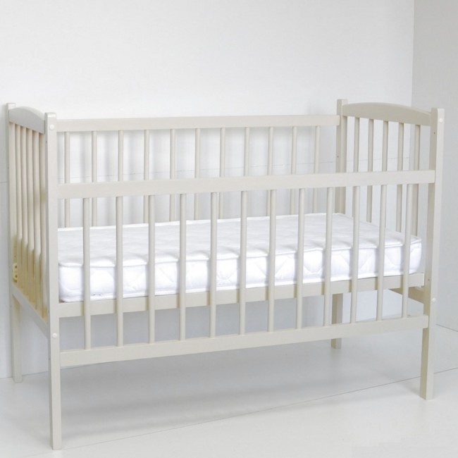 Кроватка MALIKA LOLA Small Box колесо без ящика слоновая кость