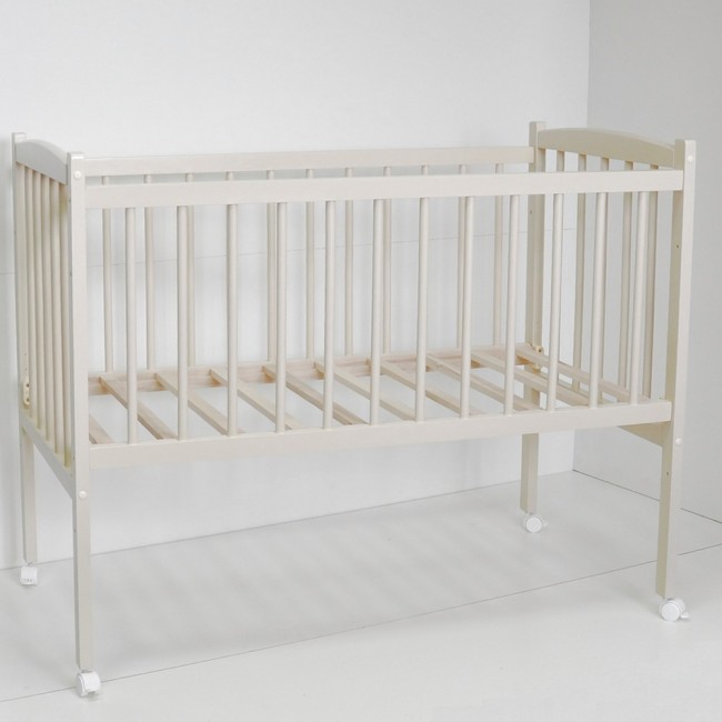 Кроватка MALIKA LOLA Small Box колесо без ящика слоновая кость