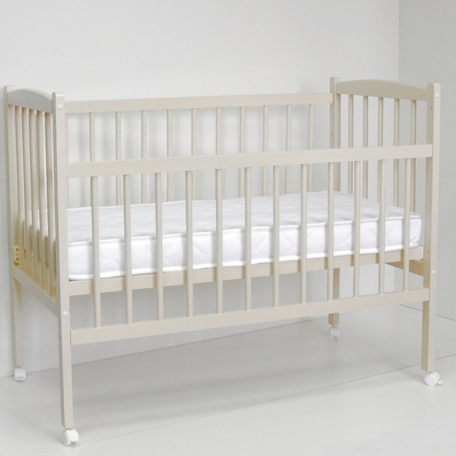 Кроватка MALIKA LOLA Small Box колесо без ящика слоновая кость